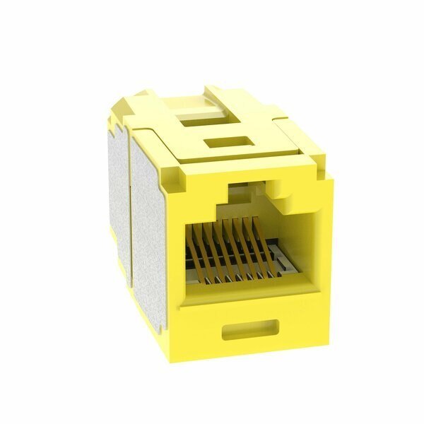 COUPLER MODULE CAT6A UTP YELLOW, Panduit, Mfr#: CC6X88YL